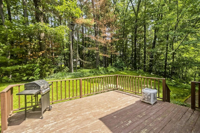 417 Billings Rd, Somers, CT 06071 - wooden deck with a grill