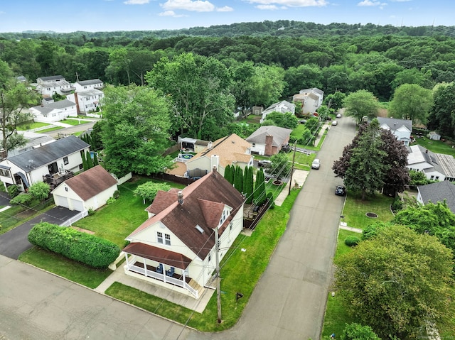 92 Yates St, West Haven, CT 06516 - aerial view of residential area with a heavily wooded area