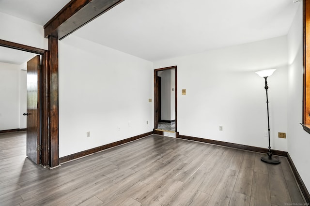 92 Yates St, West Haven, CT 06516 - empty room featuring wood finished floors and baseboards