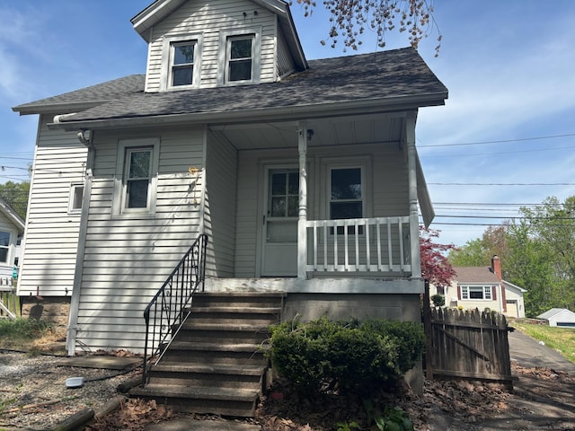 97 Capen St, Windsor, CT 06095 - view of front of house featuring roof with shingles and a porch