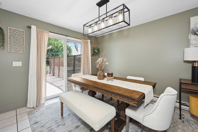 69 Sills Dr, Watertown, CT 06779 - dining area featuring a chandelier and light tile patterned floors