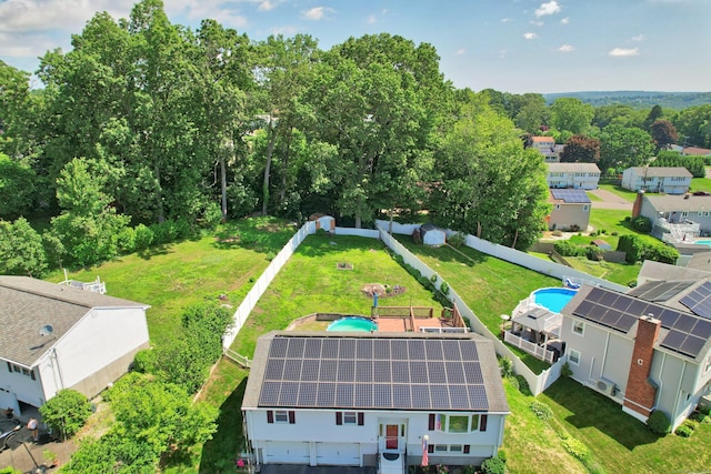 69 Sills Dr, Watertown, CT 06779 - aerial perspective of suburban area with a pool area