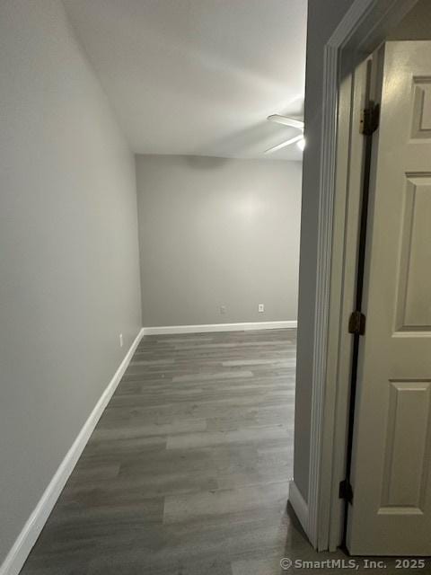 473 E Main St, Waterbury, CT 06702 - spare room featuring a ceiling fan and wood finished floors