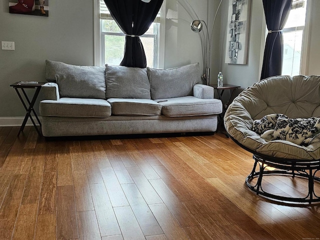 27 White Rose Ave, Waterbury, CT 06708 - living room featuring hardwood / wood-style flooring