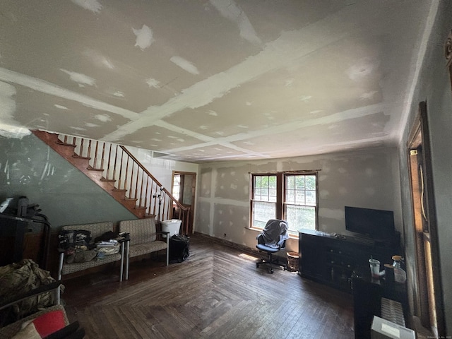 443 Todd Rd, Wolcott, CT 06716 - living area featuring stairs and a desk