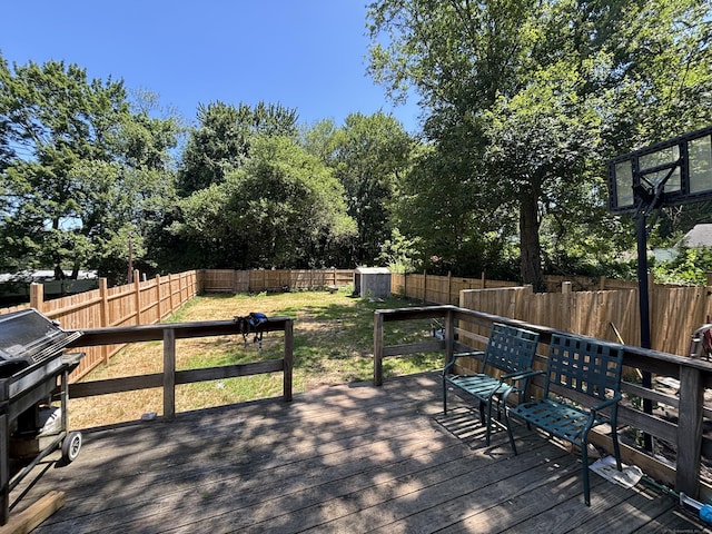443 Todd Rd, Wolcott, CT 06716 - deck with area for grilling and a fenced backyard