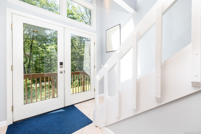 4 Coppergate Rd, East Granby, CT 06026 - doorway to outside with tile patterned floors