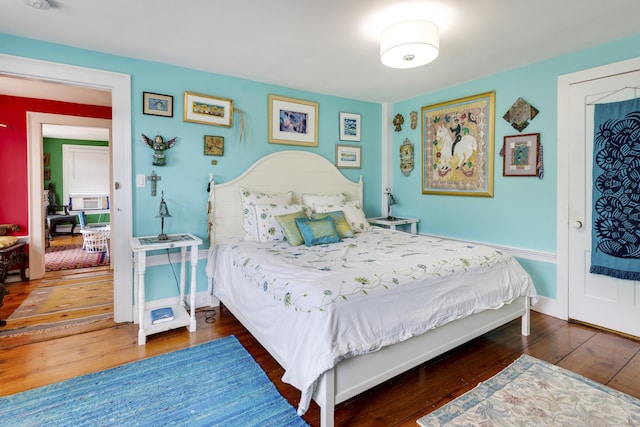51 Moodus Leesville Rd, East Haddam, CT 06469 - bedroom featuring hardwood / wood-style flooring and cooling unit