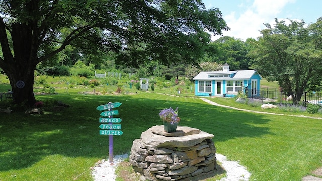 51 Moodus Leesville Rd, East Haddam, CT 06469 - view of yard featuring an outdoor structure
