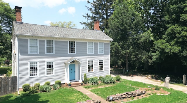 51 Moodus Leesville Rd, East Haddam, CT 06469 - colonial home with a chimney