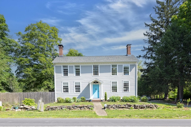51 Moodus Leesville Rd, East Haddam, CT 06469 - colonial house with a chimney