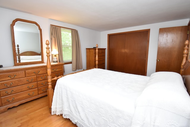 81 Birchwood Dr, Torrington, CT 06790 - bedroom with light wood-style flooring and multiple closets