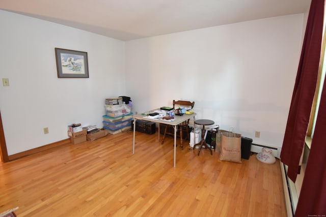 81 Birchwood Dr, Torrington, CT 06790 - office space featuring light wood-type flooring and baseboard heating
