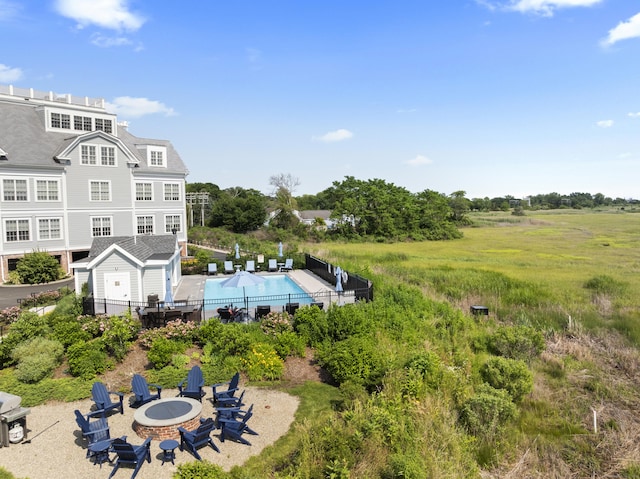 66 High St Unit 31, Guilford, CT 06437 - view from above of property with a pool