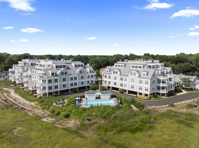 66 High St Unit 31, Guilford, CT 06437 - aerial view of a pool