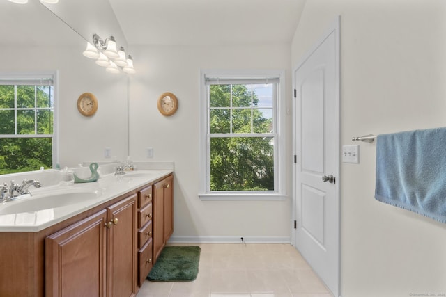 12 Sampson Ter Unit 12, Danbury, CT 06810 - full bathroom featuring double vanity, healthy amount of natural light, and tile patterned flooring