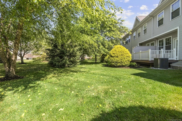 12 Sampson Ter Unit 12, Danbury, CT 06810 - view of green lawn featuring a deck