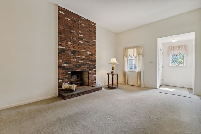 13 Waterview Dr, Windsor, CT 06095 - carpeted living area with a fireplace and baseboards
