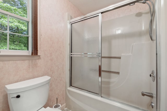 13 Waterview Dr, Windsor, CT 06095 - bathroom featuring combined bath / shower with glass door and toilet