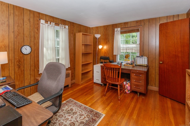 49 Remington Rd, Windsor, CT 06095 - office space with wood finished floors, radiator, and wooden walls
