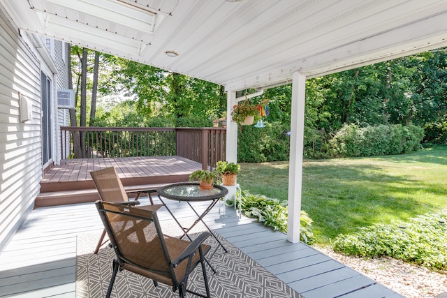 49 Remington Rd, Windsor, CT 06095 - wooden deck featuring a yard