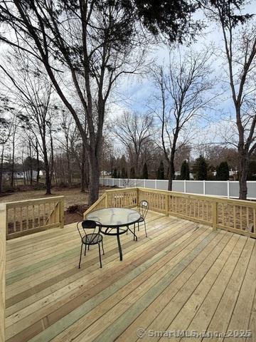 90 Diane Dr, South Windsor, CT 06074 - view of wooden terrace