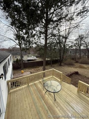 90 Diane Dr, South Windsor, CT 06074 - view of wooden terrace