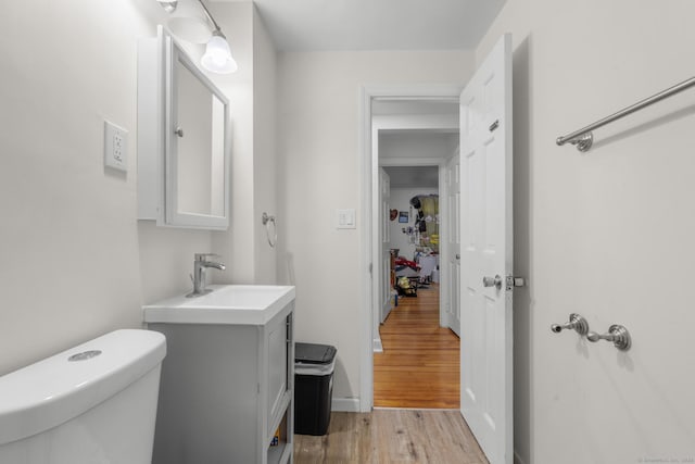 19 Plymouth Ave, Norwalk, CT 06851 - half bath with wood finished floors and vanity