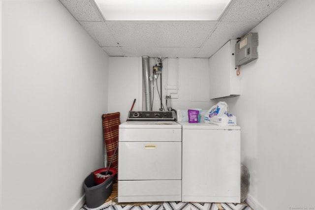 19 Plymouth Ave, Norwalk, CT 06851 - washroom with washing machine and dryer and baseboards