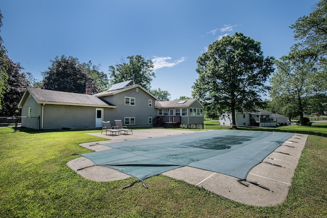 7 Derenthal Dr, Madison, CT 06443 - view of swimming pool with a patio area and a covered pool