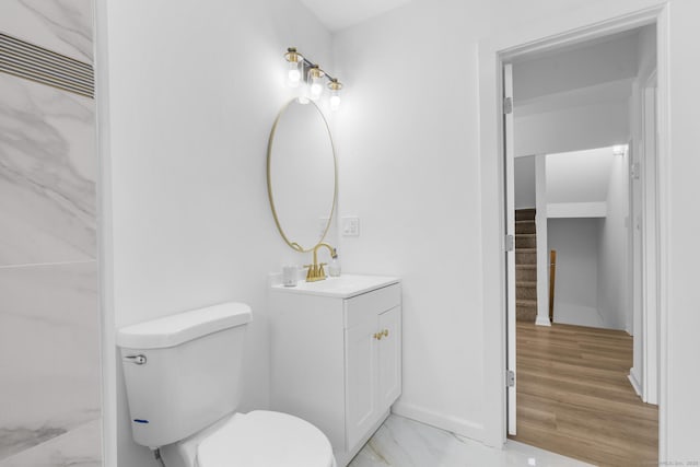78 Pine St, Waterbury, CT 06710 - bathroom with vanity and marble finish flooring