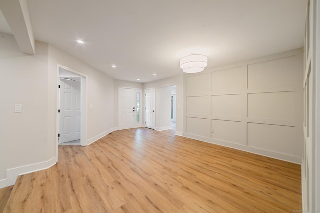 12 Boulevard Dr Unit 27-157, Danbury, CT 06810 - empty room featuring light wood-style flooring and recessed lighting