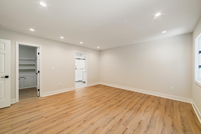 12 Boulevard Dr Unit 27-157, Danbury, CT 06810 - spare room with light wood finished floors and recessed lighting