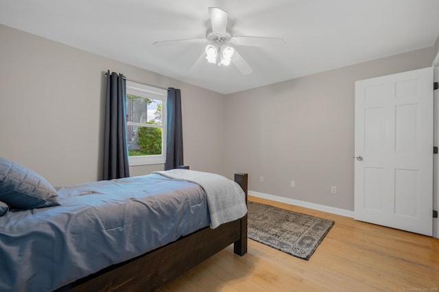 117 Woodfield Rd, Bristol, CT 06010 - bedroom featuring light wood-type flooring and a ceiling fan
