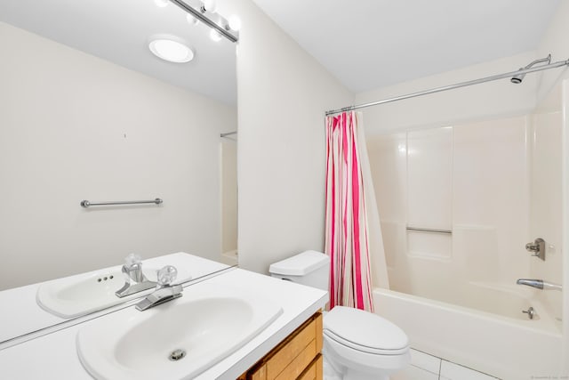11 Island Bay Cir, Guilford, CT 06437 - full bath featuring vanity, shower / bath combo with shower curtain, and tile patterned floors