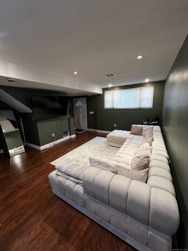 132 Maple Ave Unit B, Hartford, CT 06114 - living area featuring wood finished floors and recessed lighting