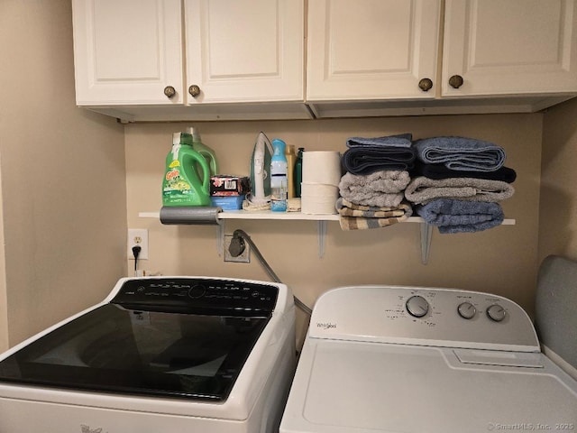 60 Spring Glen Rd, East Lyme, CT 06357 - washroom with independent washer and dryer and cabinet space