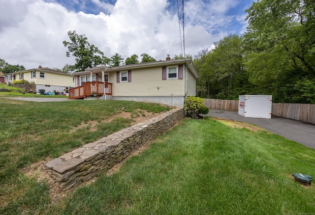 45 Summit Rd, Prospect, CT 06712 - ranch-style home with a chimney