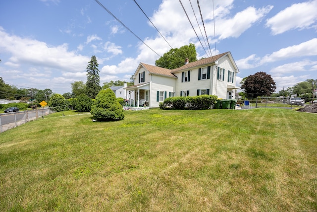 141 Peach Orchard Rd, Waterbury, CT 06706 - back of house with a chimney