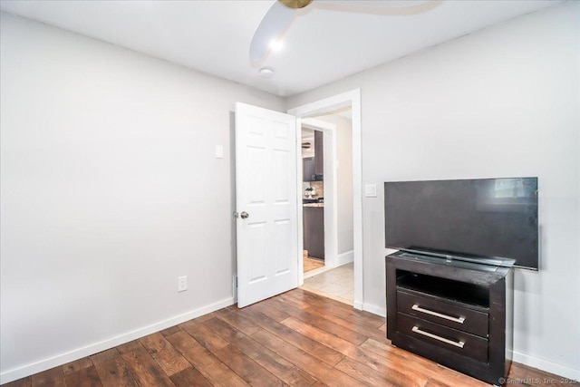857 Marion Rd, Cheshire, CT 06410 - unfurnished bedroom with hardwood / wood-style flooring and ceiling fan