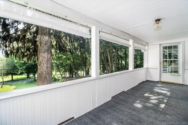 857 Marion Rd, Cheshire, CT 06410 - unfurnished sunroom featuring carpet floors
