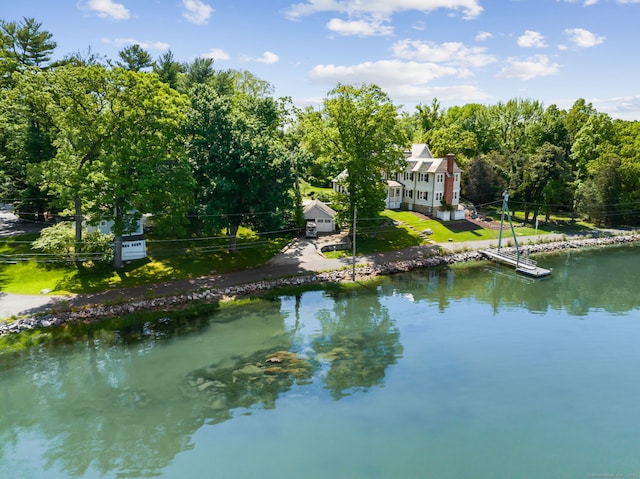 31 Contentment Island Rd, Darien, CT 06820 - water view featuring a forest