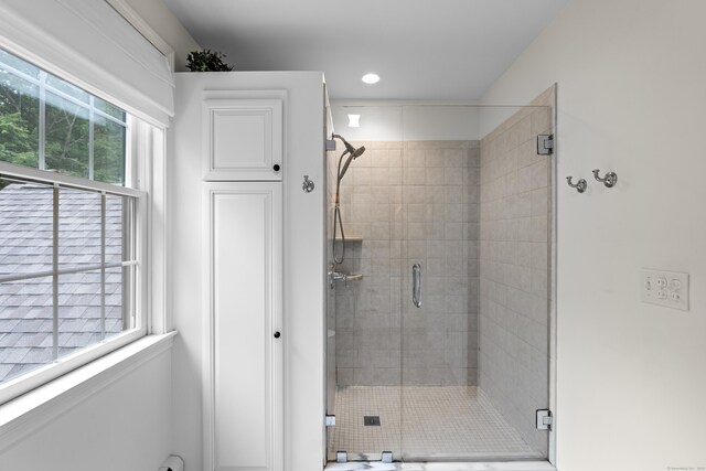 2 Applewood Cmn, East Lyme, CT 06333 - full bathroom featuring a shower stall and recessed lighting
