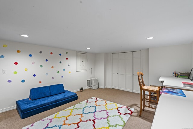 2 Applewood Cmn, East Lyme, CT 06333 - game room featuring light colored carpet and recessed lighting