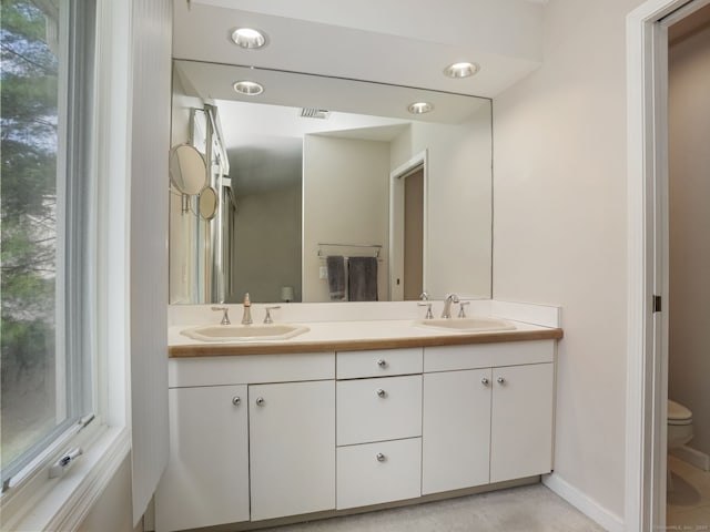 11 Boulevard Dr Unit 10-44, Danbury, CT 06810 - full bathroom featuring double vanity and toilet