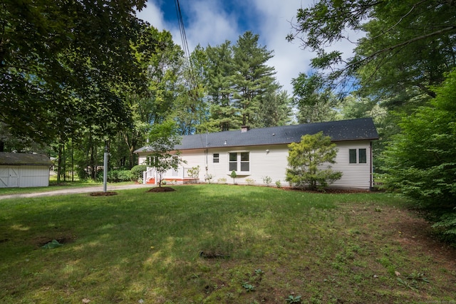 63 Rose Haven Rd, Somers, CT 06071 - view of front facade with a front lawn