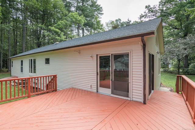 63 Rose Haven Rd, Somers, CT 06071 - view of wooden deck