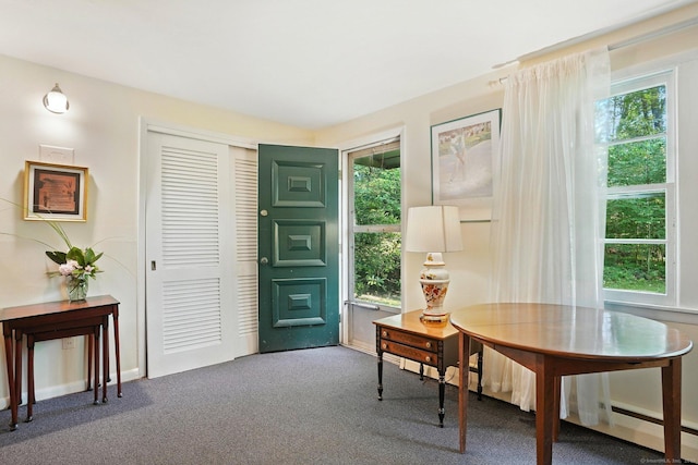 41 White Birch Dr, Trumbull, CT 06611 - carpeted office with healthy amount of natural light and a baseboard heating unit