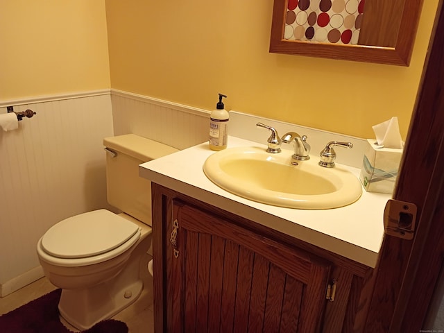 65 Woodland Park, Shelton, CT 06484 - bathroom with vanity and wainscoting