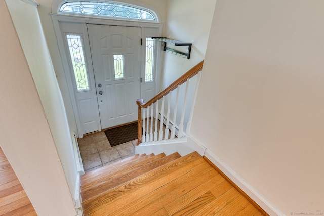 28 Clementel Dr, Durham, CT 06422 - entrance foyer featuring stairway and a baseboard heating unit